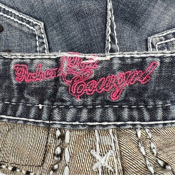 Rock & Roll Cowgirl Low Rise Boot Cut Jeans Size 26 x 34 Women’s - Picture 7 of 7